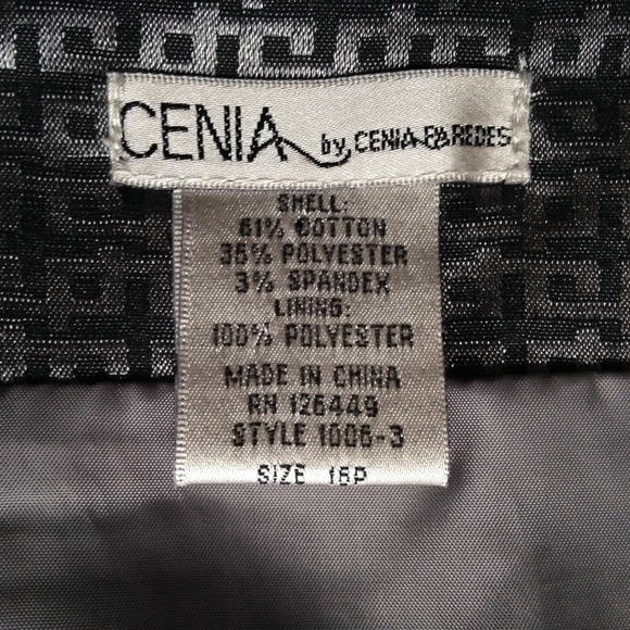 Cenia Skirt Silver Dk Grey Woven Lined Back Ruffle - Picture 4 of 6